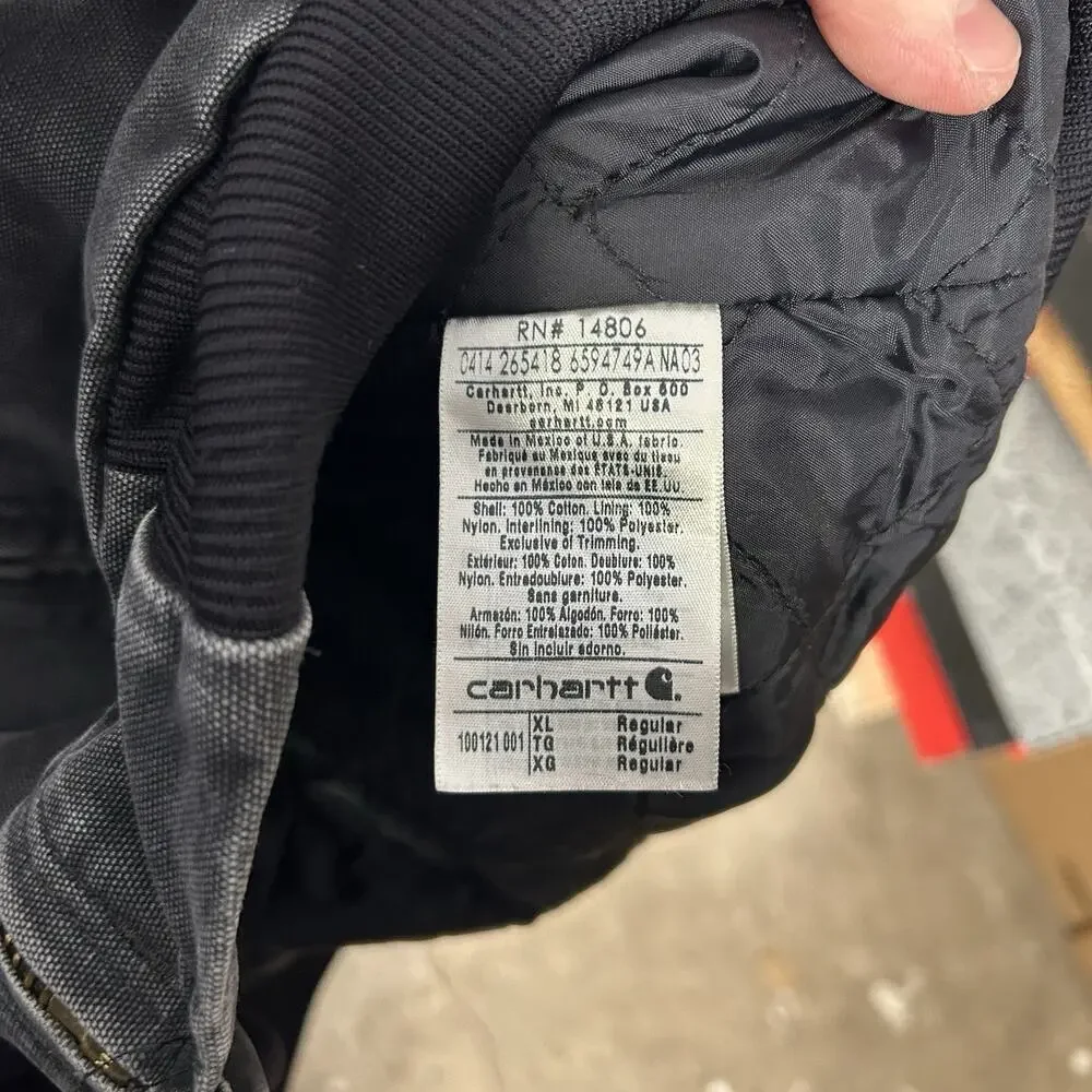 Y2K Carhartt Quilted Hooded Vest “Black” 100121-001 - Picture 9 of 11